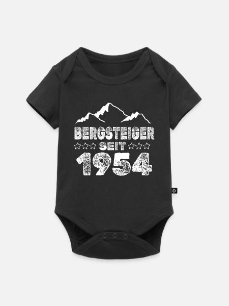 1954 - Baby Premium Kurzarmbody - Schwarz