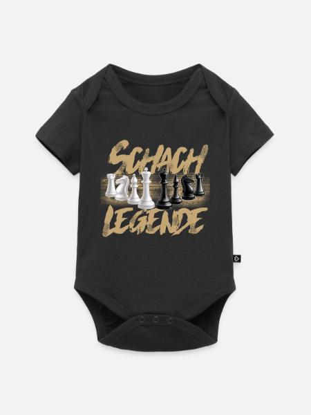 Schach Legende - Baby Premium Kurzarmbody - Schwarz