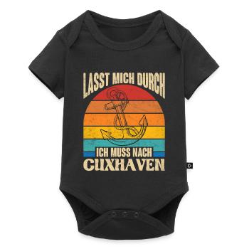Cuxhavener LET ME THROUGH MUST GO TO CUXHAVEN - Baby Premium short-sleeve bodysuit - black - Front