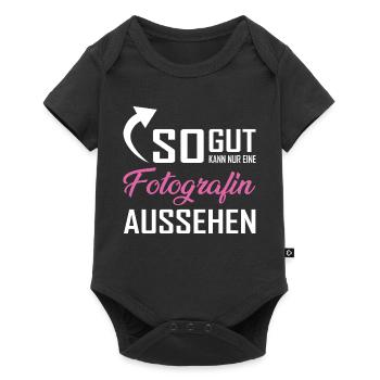 Seul un photographe peut être aussi beau - Body à manches courtes Premium Bébé - noir - Devant