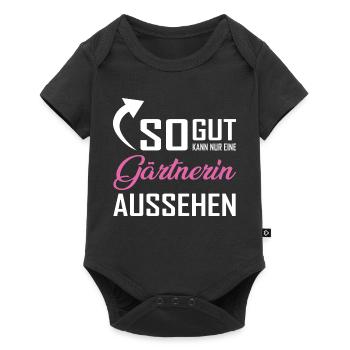 Only a gardener can look so good - Baby Premium short-sleeve bodysuit - black - Front