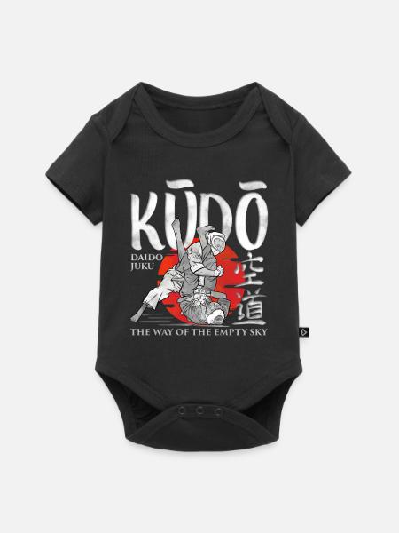 Kudo - Kampfsport - Baby Premium Kurzarmbody - Schwarz