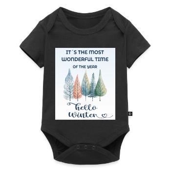 It's the Most Wonderful Time of the Year – Winter - Baby Premium short-sleeve bodysuit - black - Front