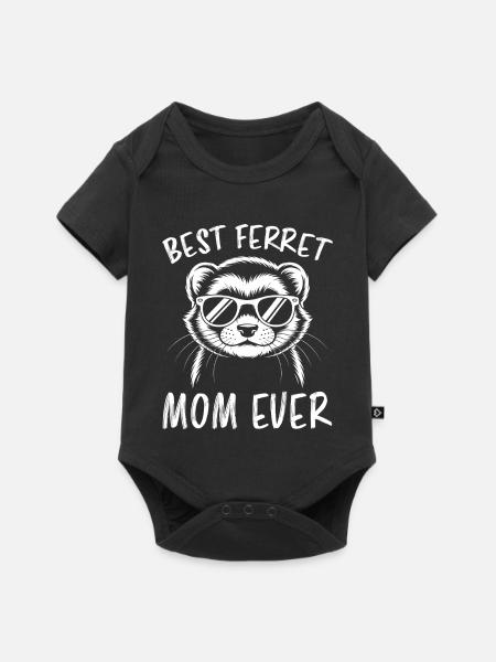 Frettchen Spruch Lustiges Frettchen Geschenk - Baby Premium Kurzarmbody - Schwarz
