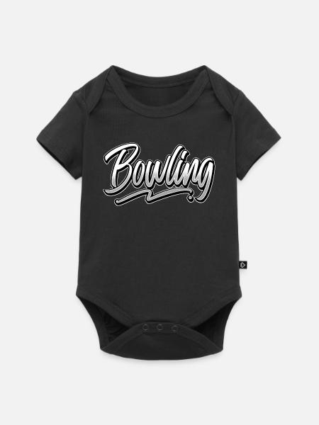 Bowling - Baby Premium Kurzarmbody - Schwarz