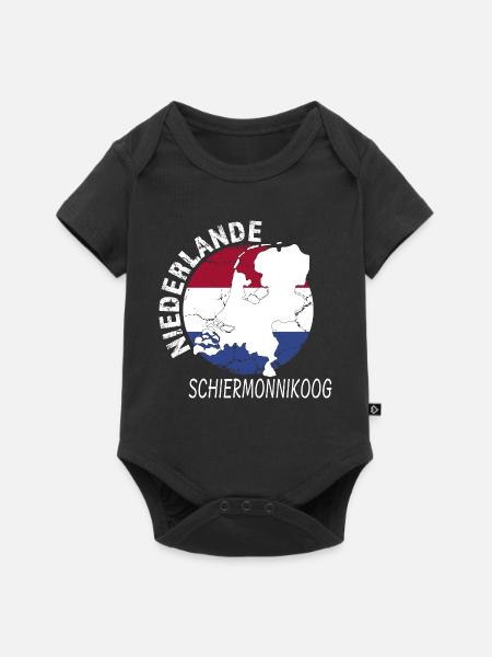 Schiermonnikoog - Baby Premium Kurzarmbody - Schwarz