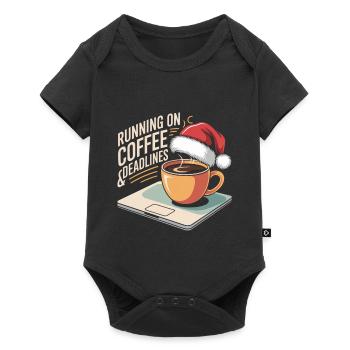 Humour de bureau de Noël - Body à manches courtes Premium Bébé - noir - Devant