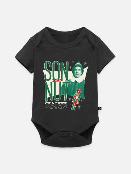 Buddy L’Elfe De Noël – Casse-Noisette & Citation - Body à manches courtes Premium Bébé - noir