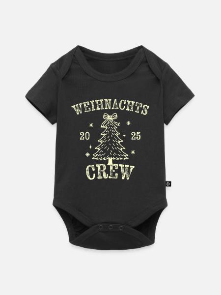 Weihnachtscrew 2025 - Baby Premium Kurzarmbody - Schwarz
