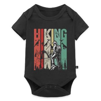 Hiking - Baby Premium Kurzarmbody - Schwarz - Vorne