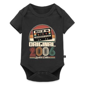 2006 Vintage Vintage Birthday Retro Gift - Baby Premium short-sleeve bodysuit - black - Front
