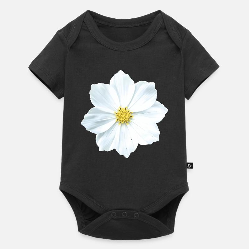 fleur - Body à manches courtes Premium Bébé - noir