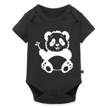 Ours Ours Panda Ours T-shirt Cadeau - Body à manches courtes Premium Bébé - noir - Devant