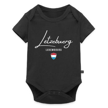 I love Luxembourg, born in Luxembourg - Baby Premium short-sleeve bodysuit - black - Front