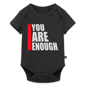 You Are Enough Self Love Motivational Quote - Baby Premium short-sleeve bodysuit - black - Front