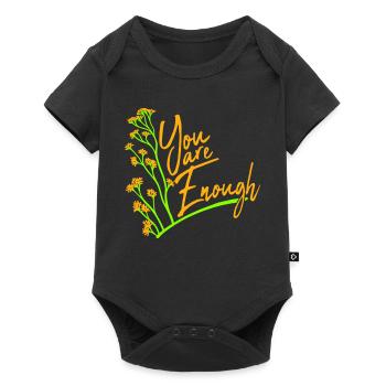 You Are Enough Self Love Motivational Quote - Baby Premium short-sleeve bodysuit - black - Front