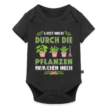 Garden Gardener Gardening Gardening Gardening Gardening - Baby Premium short-sleeve bodysuit - black - Front