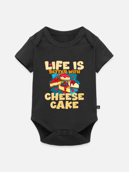 Kuchen - Baby Premium Kurzarmbody - Schwarz