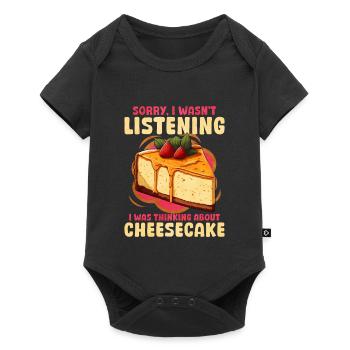 Gâteau Cheesecake - Body à manches courtes Premium Bébé - noir - Devant