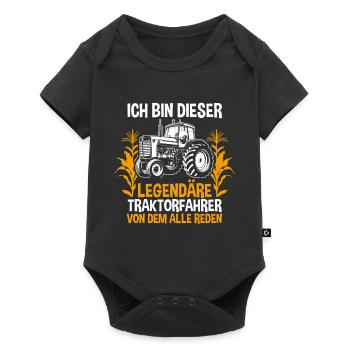 Agriculteur Agriculteur Agriculteur Tracteur Agricole - Body à manches courtes Premium Bébé - noir - Devant