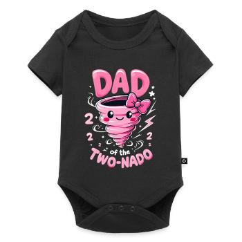 Papa ZweiNado - Baby Premium short-sleeve bodysuit - black - Front