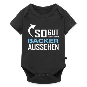 Seul un boulanger peut avoir l’air aussi bien - Body à manches courtes Premium Bébé - noir - Devant