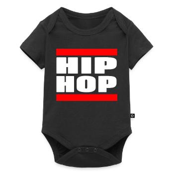 Beat Flow Culture Urban Sound Expression - Baby Premium Kurzarmbody - Schwarz - Vorne