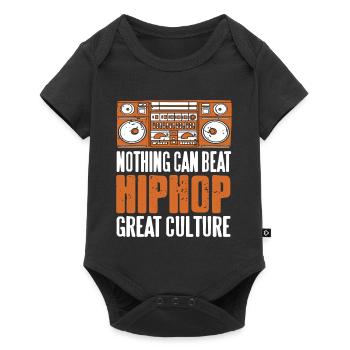 Nothing Can Beat Urban Beat Flow Culture - Baby Premium short-sleeve bodysuit - black - Front