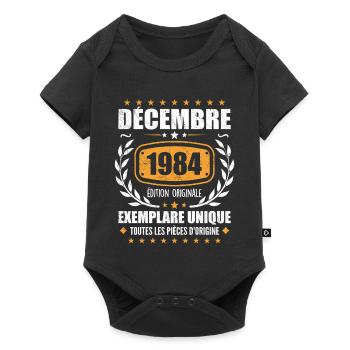 December 1984 Birthday - Born In December 1984 - Baby Premium short-sleeve bodysuit - black - Front
