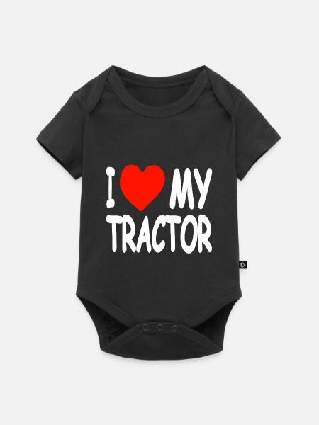Traktor - Baby Premium Kurzarmbody - Schwarz