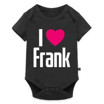I Love Frank Pink Heart I Love Frank - Baby Premium short-sleeve bodysuit - black - Front