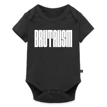Conception audacieuse du logo Brutalism - Body à manches courtes Premium Bébé - noir - Devant