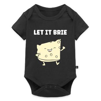Humour fromage brie - Body à manches courtes Premium Bébé - noir - Devant