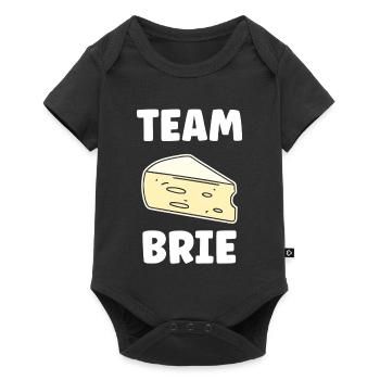 Humour fromage brie - Body à manches courtes Premium Bébé - noir - Devant
