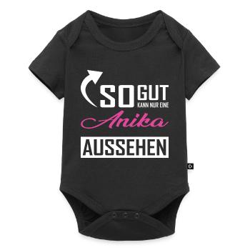 Only an Anika can look so good - Baby Premium short-sleeve bodysuit - black - Front