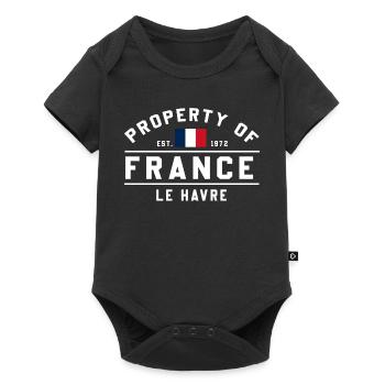 De France Le Havre Marque - Body à manches courtes Premium Bébé - noir - Devant