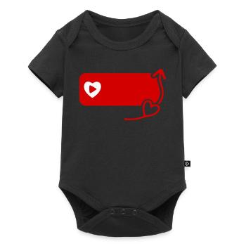 Lovely YouTube Inspired Subscribe Flat Icon - Baby Premium short-sleeve bodysuit - black - Front