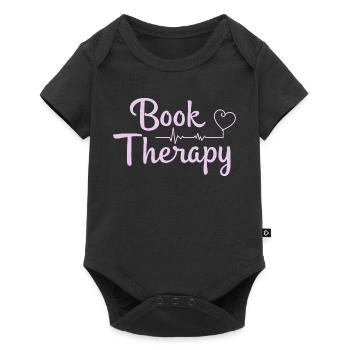Thérapie par les livres Lecture de livres Dire - Body à manches courtes Premium Bébé - noir - Devant