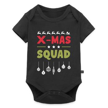 X-Mas Squad - Baby Premium short-sleeve bodysuit - black - Front