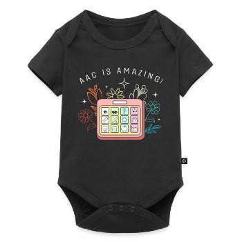 Communication AAC Langue des signes SLP - Body à manches courtes Premium Bébé - noir - Devant
