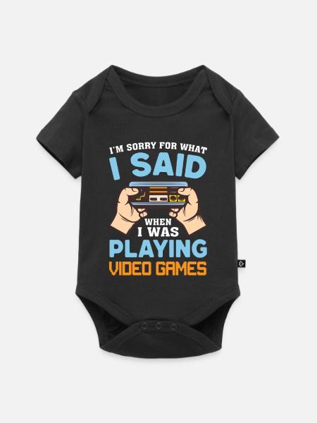 Gaming - Baby Premium Kurzarmbody - Schwarz
