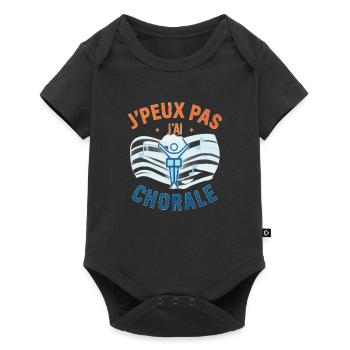 I can't I have a choir - Baby Premium short-sleeve bodysuit - black - Front