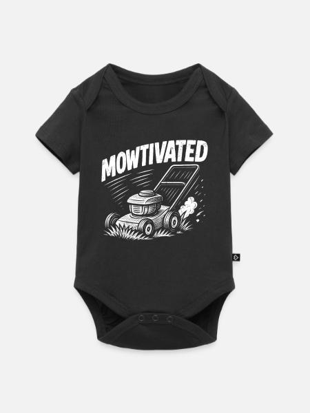 Mowtivated - Baby Premium Kurzarmbody - Schwarz
