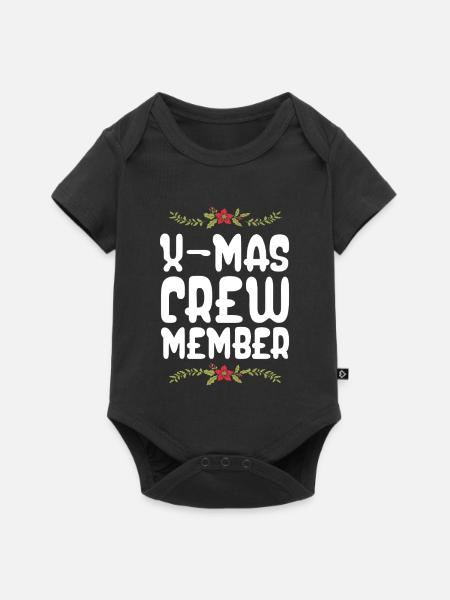 X-Mas Crew Mitglied - Baby Premium Kurzarmbody - Schwarz