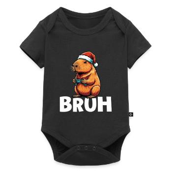 Bruh Gaming Lover Gamer Video Games Christmas - Baby Premium short-sleeve bodysuit - black - Front
