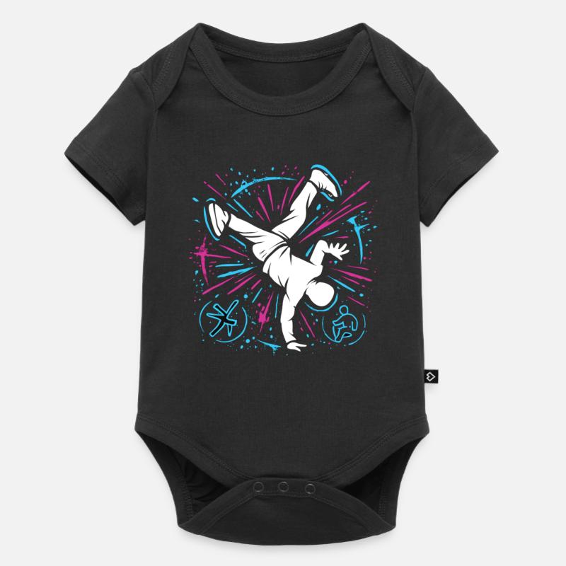 Breakdance Explosion – Danse streetstyle - Body à manches courtes Premium Bébé - noir