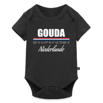 Gouda - Baby Premium short-sleeve bodysuit - black - Front