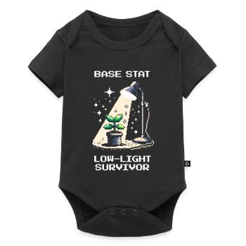 Low-Light Survivor | Plants Gamer Saying - Baby Premium short-sleeve bodysuit - black - Front