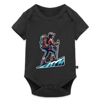 Bergsteiger  - Baby Premium Kurzarmbody - Schwarz - Vorne