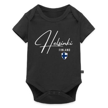 Helsinki Finlande, design élégant Helsinki - Body à manches courtes Premium Bébé - noir - Devant